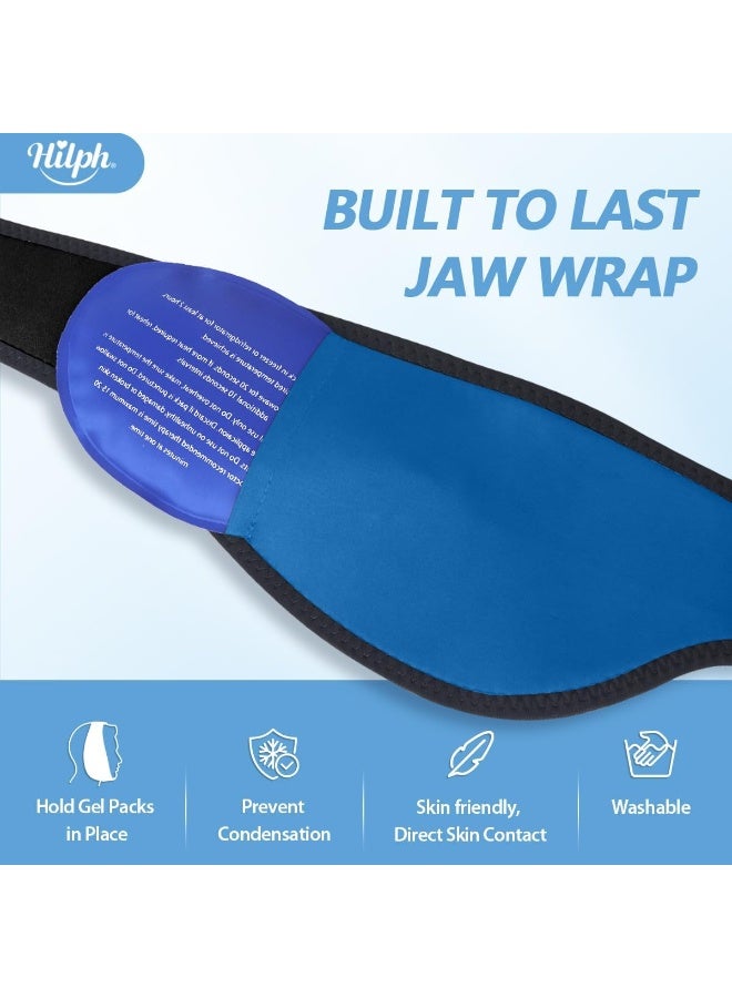 Hilph Face Ice Pack Wisdom Teeth Ice Pack Head Wrap For Jaw Chin And Dental With 4 Hot Cold Packs For Teeth Removed, Dental Implants, Tmj Pain Blue - Image 4